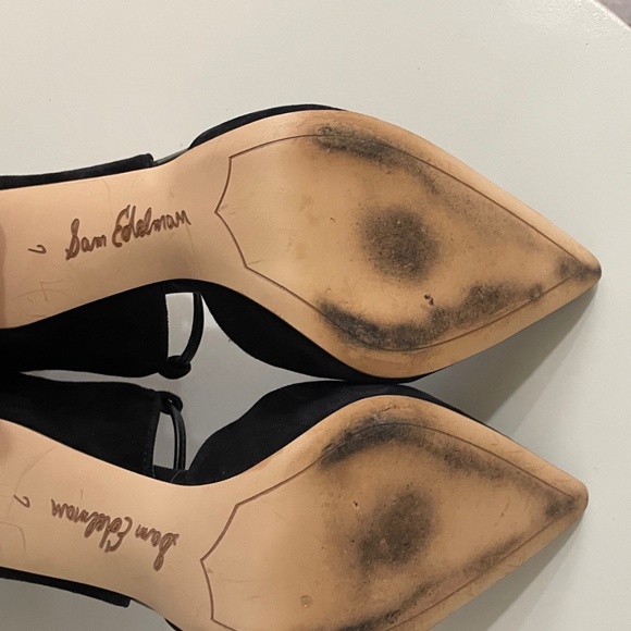 ☀️SALE☀️ SAM EDELMAN Helane Lace Up Suede Pumps. - Picture 5 of 8